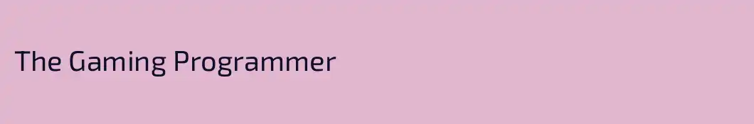 The Gaming Programmer